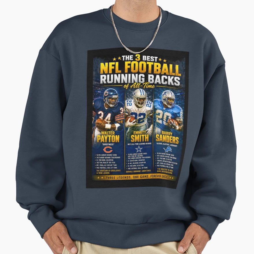 Pro Football 3 Best Running Sweatshirt - Fun Novelty Design for Adults - T-Shirt, Sweatshirt, Hoodie