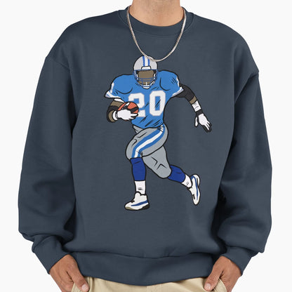Barry Sanders Running Sweatshirt - Casual Everyday Wear Unisex - T-Shirt, Sweatshirt, Hoodie