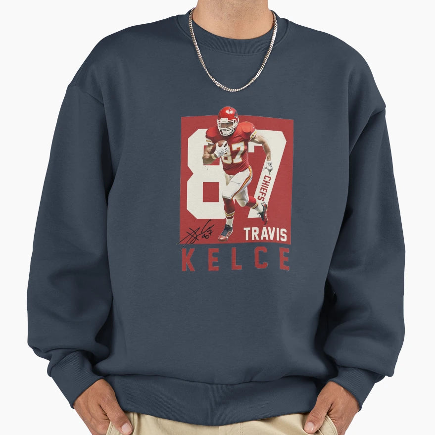 TK 87 Sports Art Kansas City Sweatshirt - Unique Graphic Men Women - T-Shirt, Sweatshirt, Hoodie