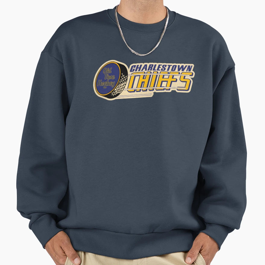 Charlestown Chiefs Slap Shot Sweatshirt - Streetwear Style Men Women - T-Shirt, Sweatshirt, Hoodie