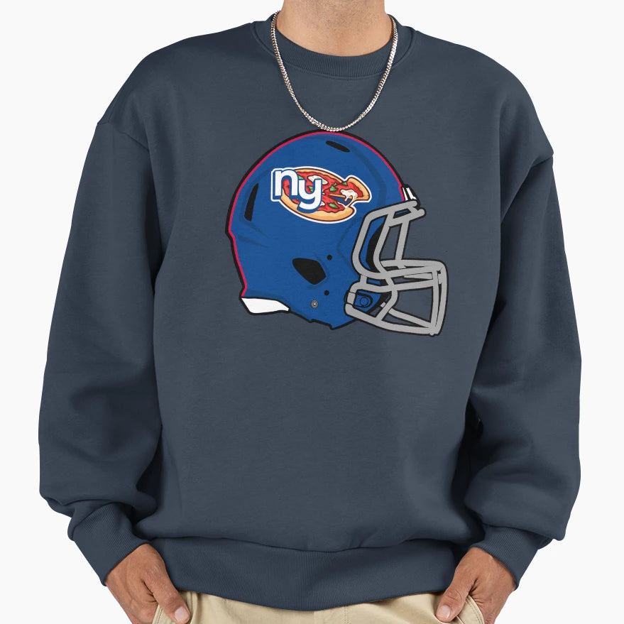 New York Pizza Modern Helmet Sweatshirt - Minimalist Print for Adults - T-Shirt, Sweatshirt, Hoodie