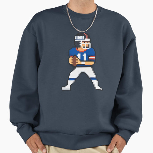 Phil Simms 8 Bit Pixel Art Sweatshirt - Graphic Print Men Women - T-Shirt, Sweatshirt, Hoodie