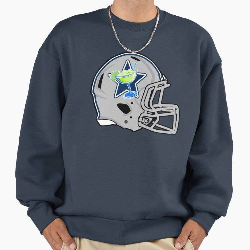 Dallas Margaritas Modern Helmet Sweatshirt - Casual Everyday Wear Men Women - T-Shirt, Sweatshirt, Hoodie