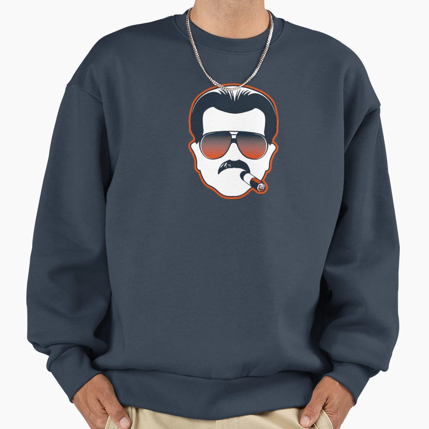 Mike Ditka Chicago Bears Cigar Sweatshirt - Streetwear Style Men Women - T-Shirt, Sweatshirt, Hoodie