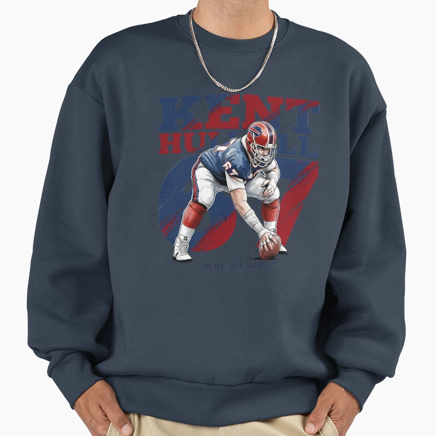 Kent Hull 67 Buffalo Football Legend Sweatshirt - Graphic Print Men Women - T-Shirt, Sweatshirt, Hoodie