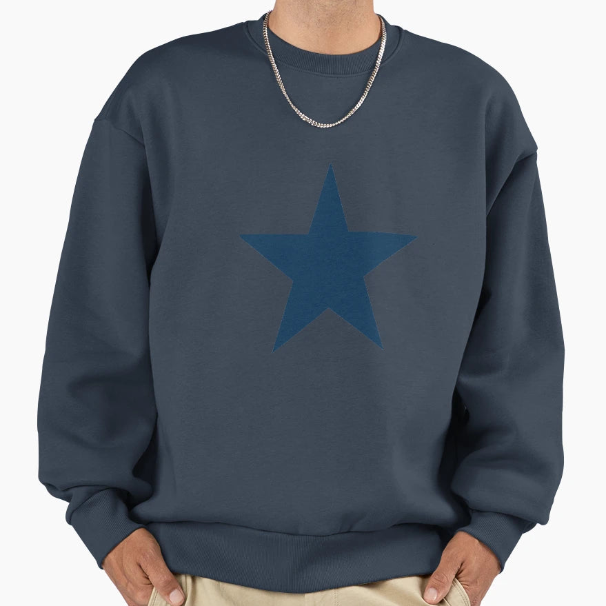 Stipe Blue Sweatshirt - Graphic Print Men Women - T-Shirt, Sweatshirt, Hoodie