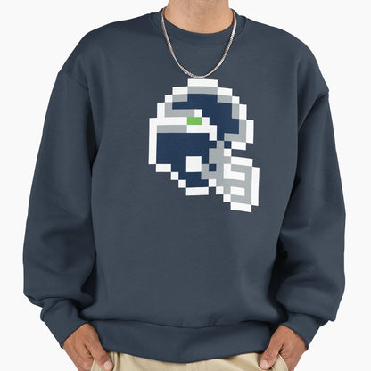 Seattle Seahawks 8 Bit Football Sweatshirt - Streetwear Style Unisex - T-Shirt, Sweatshirt, Hoodie