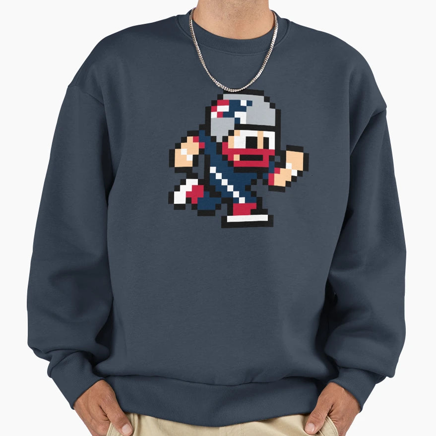 New England Patriots Tecmo Super Sweatshirt - Aesthetic Graphic Unisex - T-Shirt, Sweatshirt, Hoodie