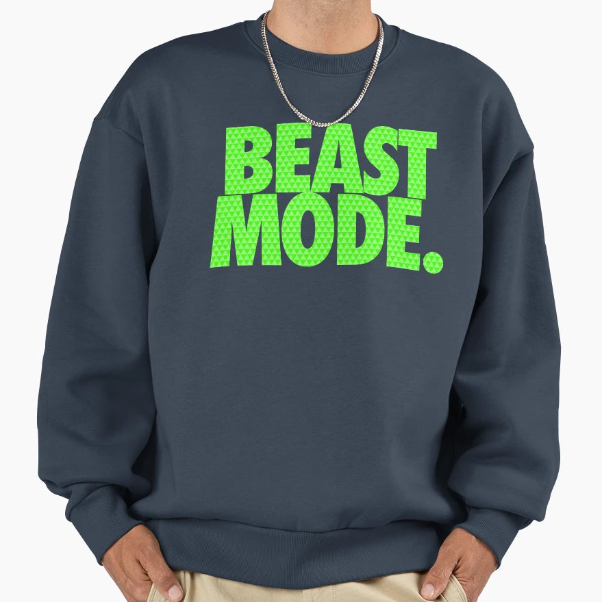 Beast Mode Electric Green Sweatshirt - Novelty Apparel Unisex - T-Shirt, Sweatshirt, Hoodie