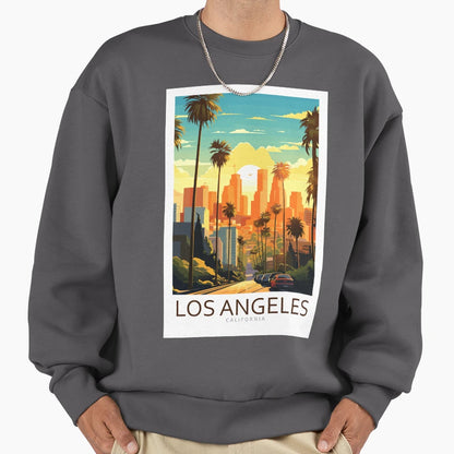 Minimalistic Los Angeles Sweatshirt - Minimalist Print for Adults - T-Shirt, Sweatshirt, Hoodie