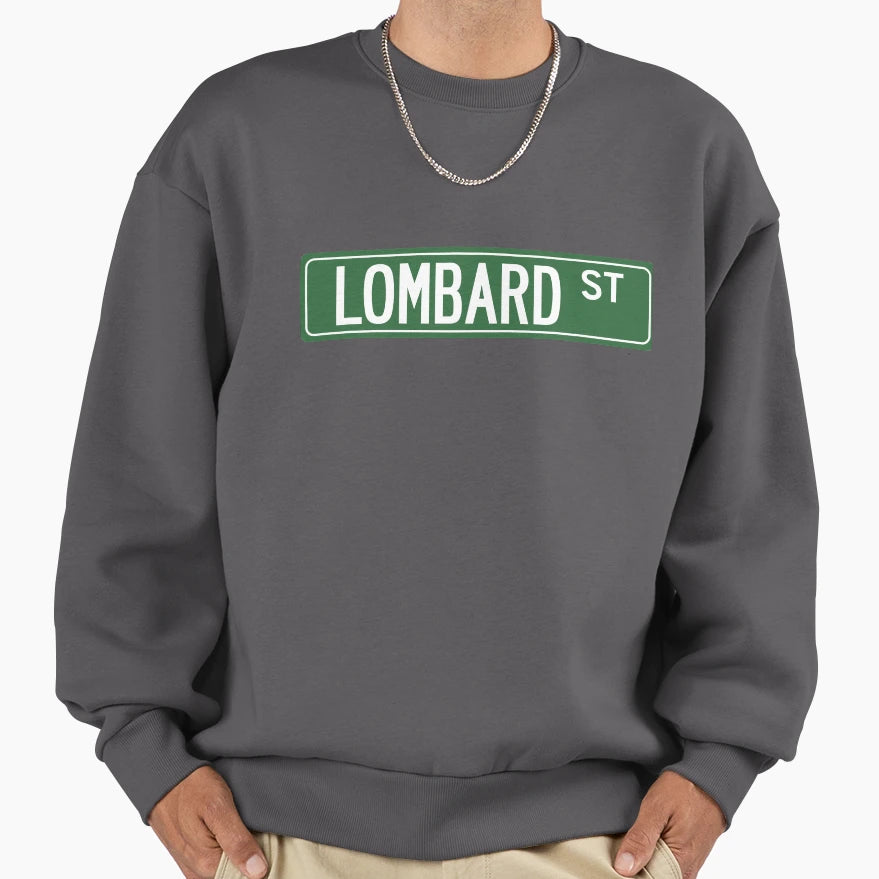 Lombard St San Francisco Sweatshirt - Streetwear Style for Adults - T-Shirt, Sweatshirt, Hoodie