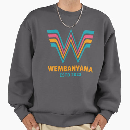 Wembanyama Burger Sweatshirt - Trendy Graphic for Adults - T-Shirt, Sweatshirt, Hoodie