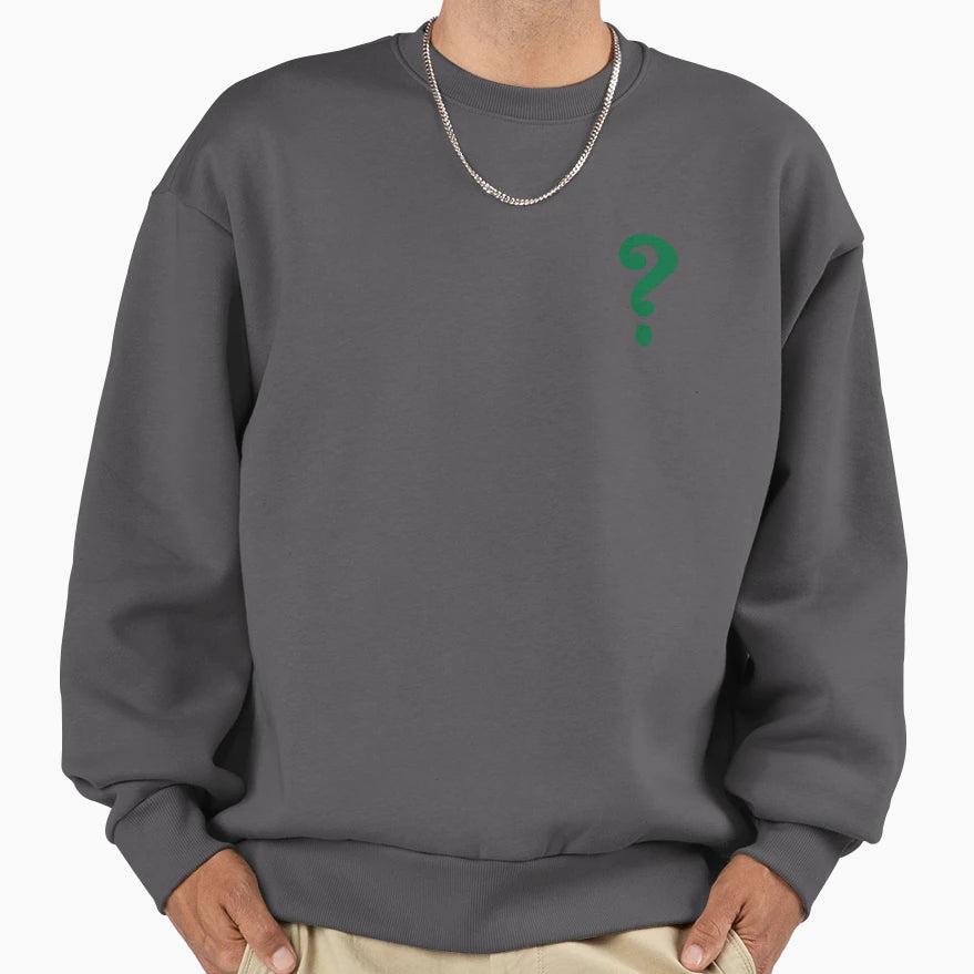 Riddler Question Mark Sweatshirt - Graphic Print Men Women - T-Shirt, Sweatshirt, Hoodie