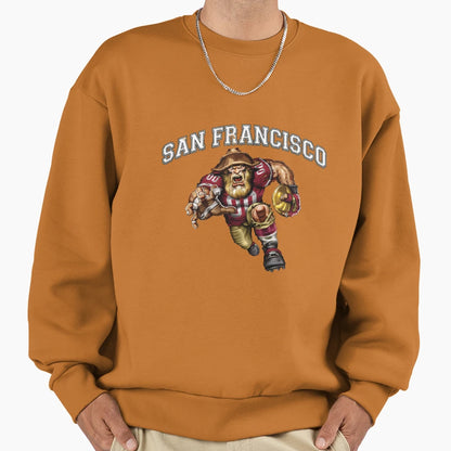 San Francisco Football Sweatshirt - Aesthetic Graphic Men Women - T-Shirt, Sweatshirt, Hoodie