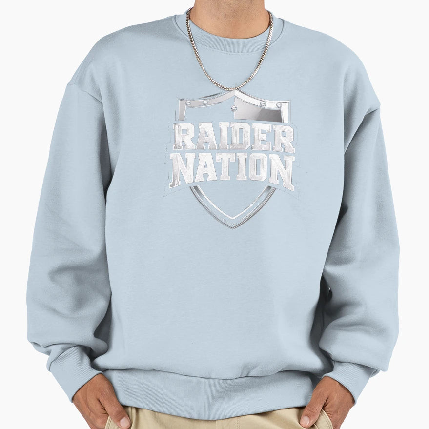 Raider Nation Shield Sweatshirt - Novelty Apparel Men Women - T-Shirt, Sweatshirt, Hoodie