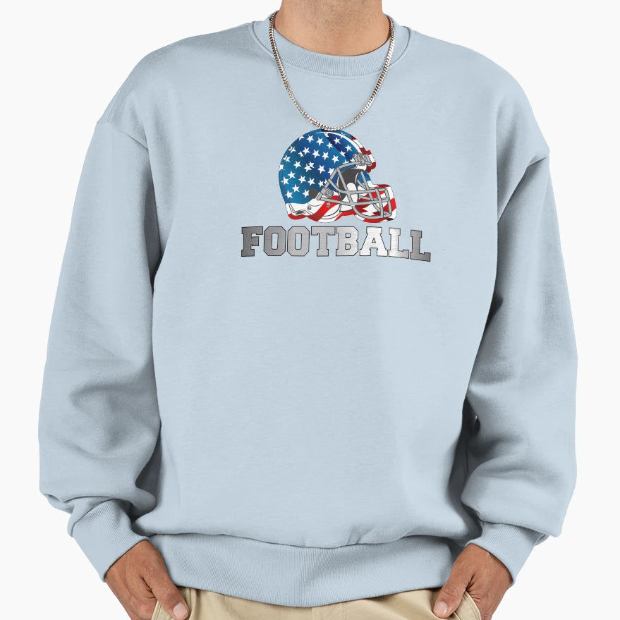 Football Made Usa Sweatshirt - Casual Everyday Wear Unisex - T-Shirt, Sweatshirt, Hoodie