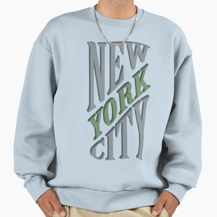 Nyc Typography New York Sweatshirt - Trendy Graphic for Adults - T-Shirt, Sweatshirt, Hoodie