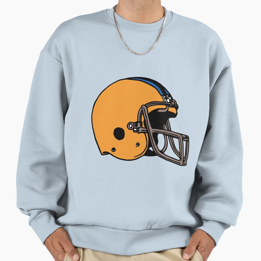 Yellow Sport Helmet Sweatshirt - Aesthetic Graphic for Adults - T-Shirt, Sweatshirt, Hoodie