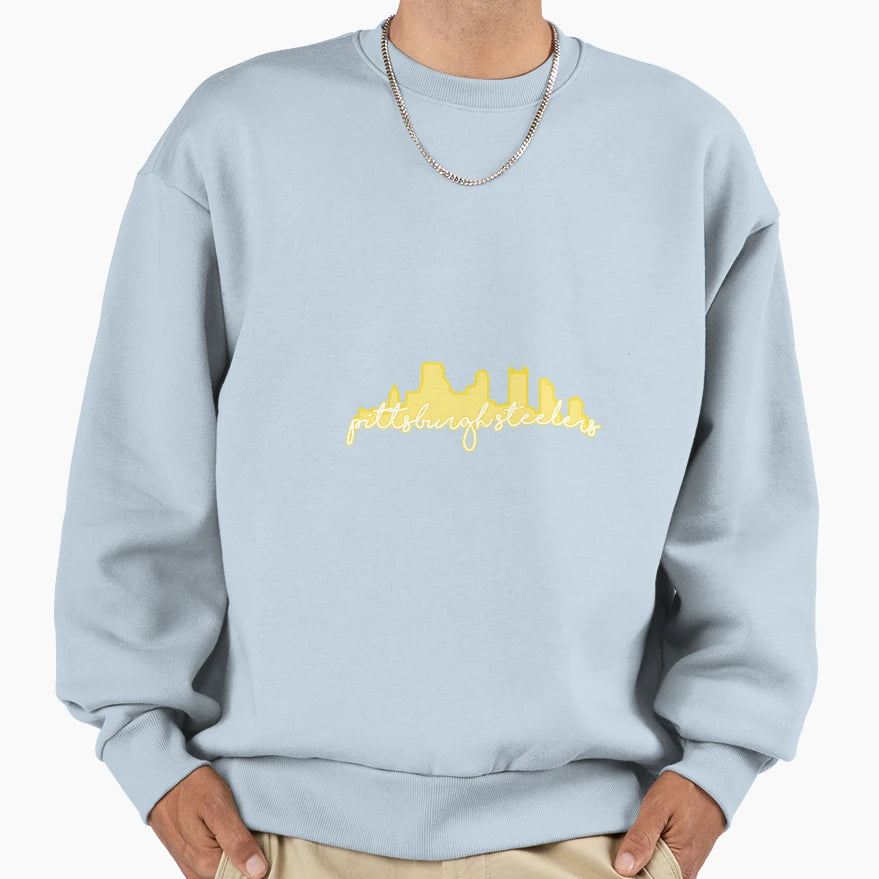 Pittsburgh Skyline Sweatshirt - Casual Everyday Wear Men Women - T-Shirt, Sweatshirt, Hoodie