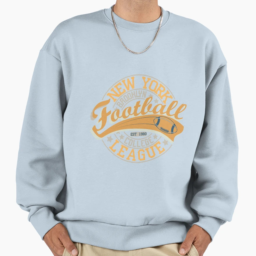 New York Brooklyn Football Sweatshirt - Aesthetic Graphic for Adults - T-Shirt, Sweatshirt, Hoodie