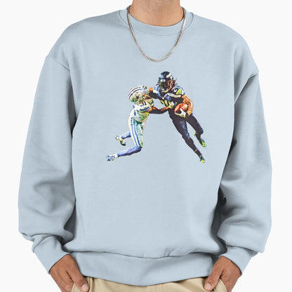 Beast Mode Stiff Arm Sweatshirt - Novelty Apparel for Adults - T-Shirt, Sweatshirt, Hoodie