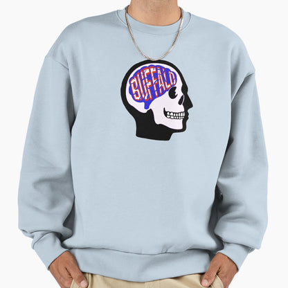 Buffalo Football Brain Sweatshirt - Graphic Print Unisex - T-Shirt, Sweatshirt, Hoodie