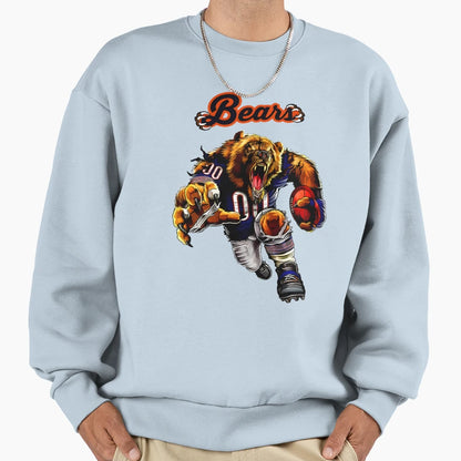Bears00 Touchdown Chicago Sweatshirt - Custom Art Print Men Women - T-Shirt, Sweatshirt, Hoodie