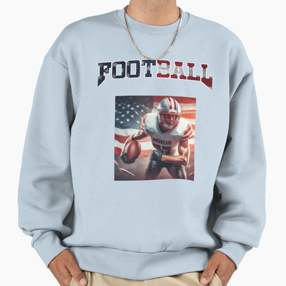 American Football Player Sweatshirt - Streetwear Style for Adults - T-Shirt, Sweatshirt, Hoodie