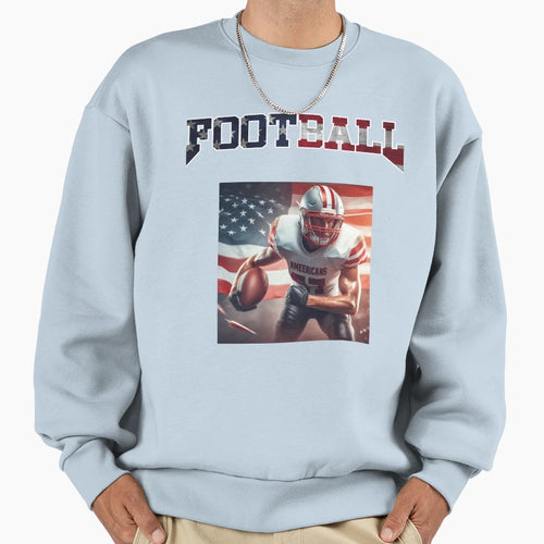 American Football Player Sweatshirt - Streetwear Style for Adults - T-Shirt, Sweatshirt, Hoodie