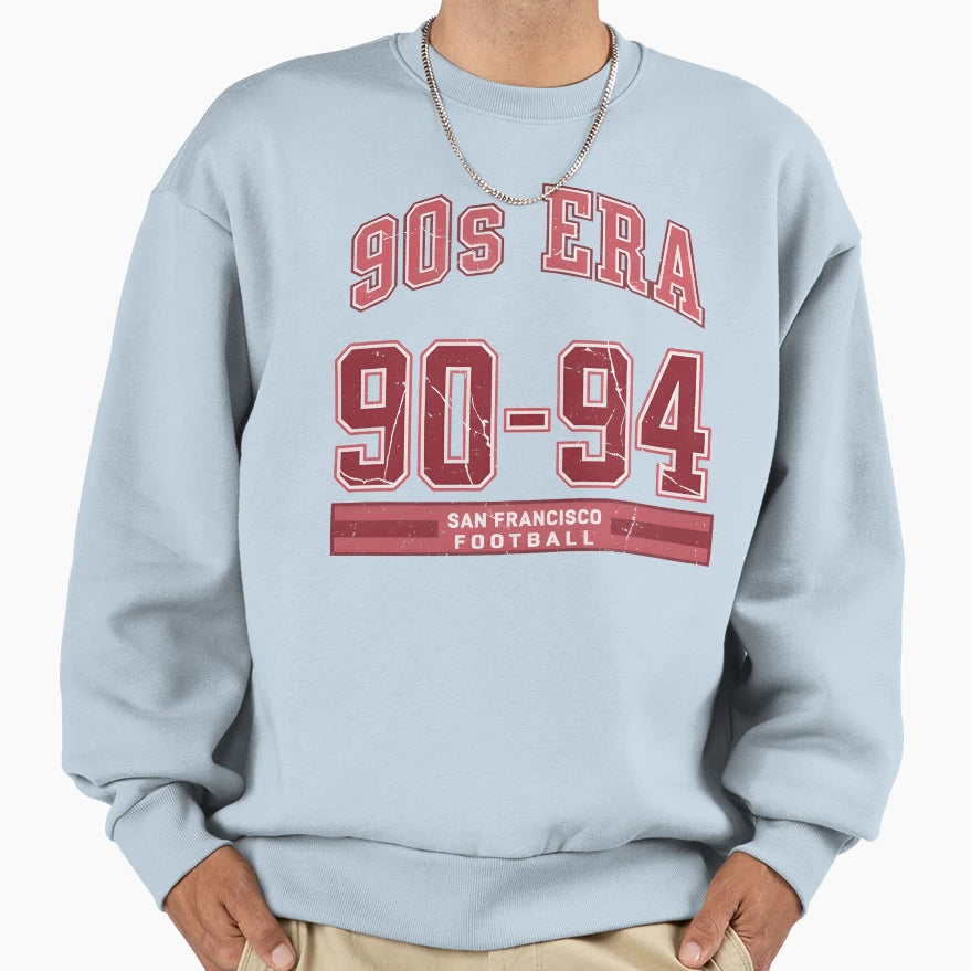 San Francisco Football 90S Era 1990 Sweatshirt - Aesthetic Graphic Unisex - T-Shirt, Sweatshirt, Hoodie