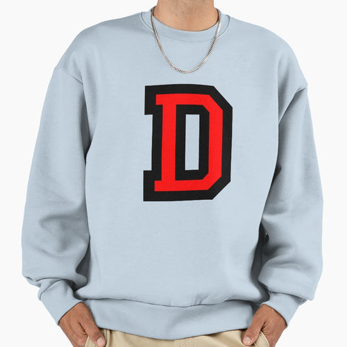 Letter D Black Red Character Sweatshirt - Novelty Apparel Men Women - T-Shirt, Sweatshirt, Hoodie
