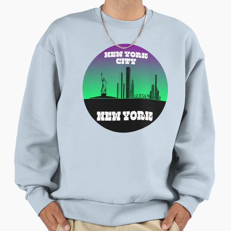 New York City Skyline Sweatshirt - Aesthetic Graphic Unisex - T-Shirt, Sweatshirt, Hoodie