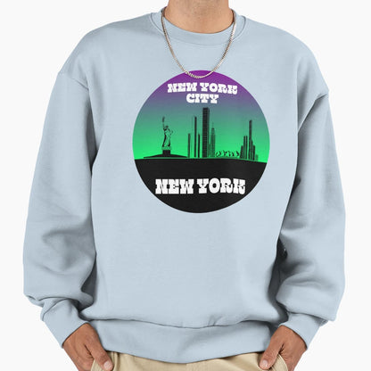 New York City Skyline Sweatshirt - Aesthetic Graphic Unisex - T-Shirt, Sweatshirt, Hoodie