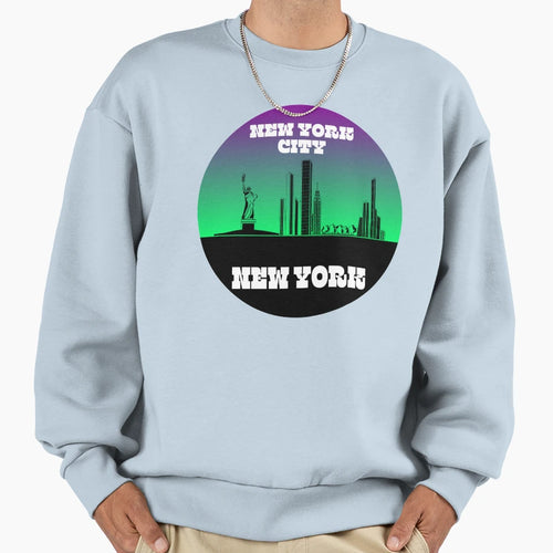 New York City Skyline Sweatshirt - Aesthetic Graphic Unisex - T-Shirt, Sweatshirt, Hoodie