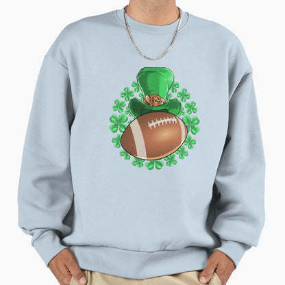 Football Saint Patricks Day Sweatshirt - Fun Novelty Design Unisex - T-Shirt, Sweatshirt, Hoodie