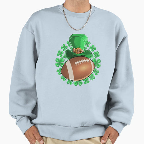Football Saint Patricks Day Sweatshirt - Fun Novelty Design Unisex - T-Shirt, Sweatshirt, Hoodie