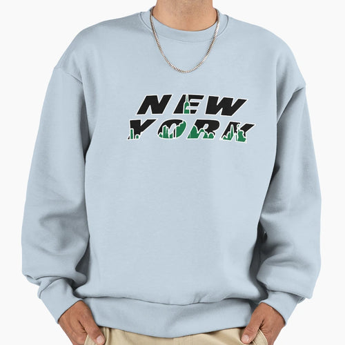 Jets New York Skyline Wordmark Sweatshirt - Trendy Graphic Unisex - T-Shirt, Sweatshirt, Hoodie