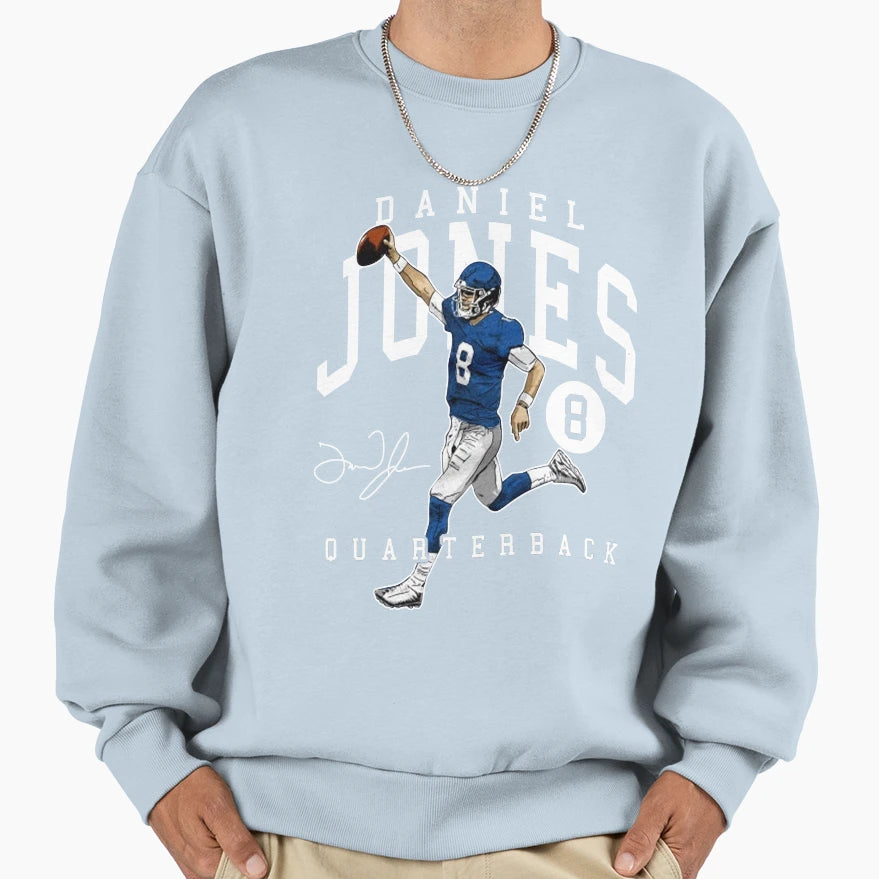 Quaterback Daniel Jones Gift Fans And Sweatshirt - Minimalist Print Unisex - T-Shirt, Sweatshirt, Hoodie
