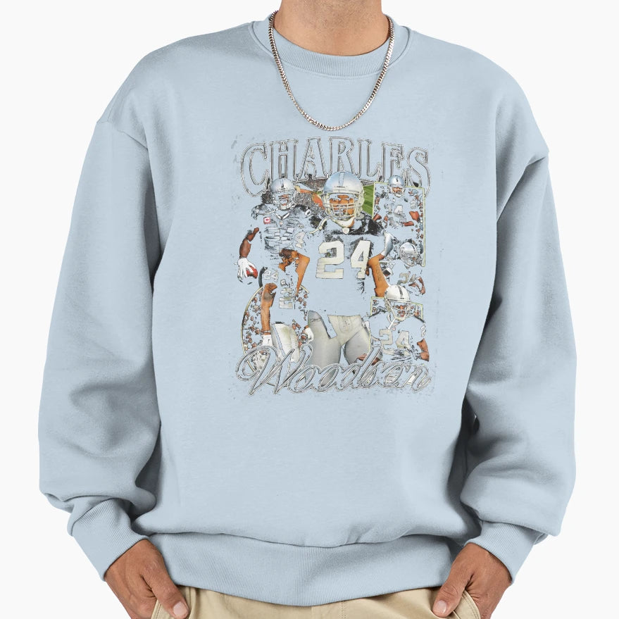 Charles Woodson Bootleg Sweatshirt - Casual Everyday Wear for Adults - T-Shirt, Sweatshirt, Hoodie