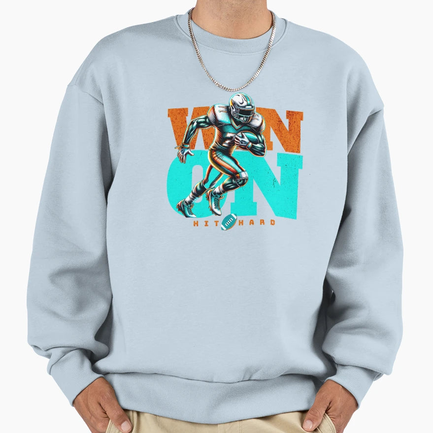 Football Player American Football Sweatshirt - Streetwear Style for Adults - T-Shirt, Sweatshirt, Hoodie