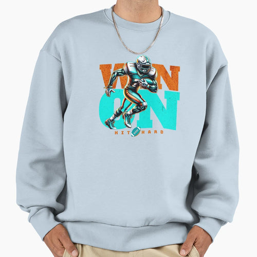 Football Player American Football Sweatshirt - Streetwear Style for Adults - T-Shirt, Sweatshirt, Hoodie