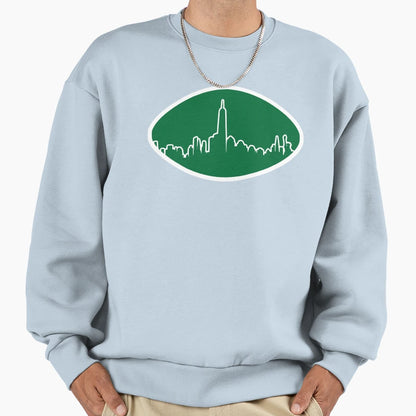 New York Jets Skyline Football Logo Sweatshirt - Unique Graphic Unisex - T-Shirt, Sweatshirt, Hoodie