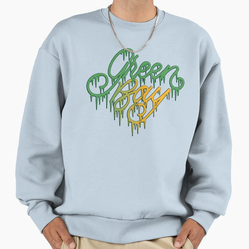 Green Bay Cold Icicle Lettering Sweatshirt - Novelty Apparel Men Women - T-Shirt, Sweatshirt, Hoodie