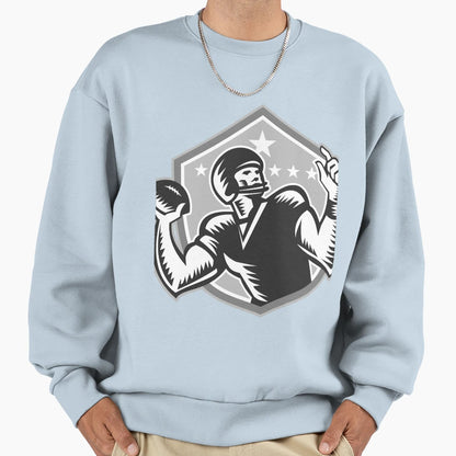 American Football Quarterback Sweatshirt - Casual Everyday Wear Unisex - T-Shirt, Sweatshirt, Hoodie