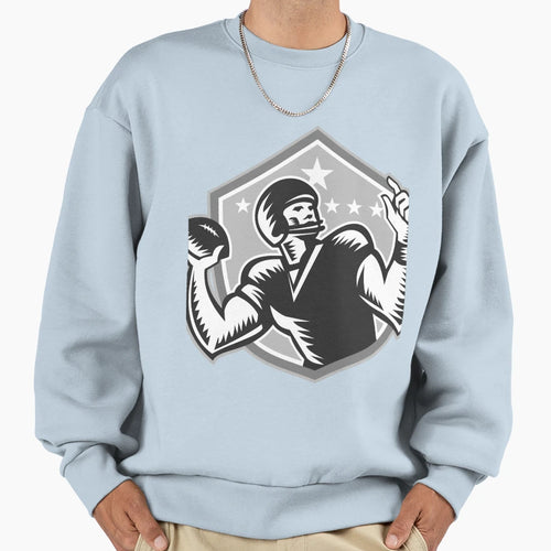 American Football Quarterback Sweatshirt - Casual Everyday Wear Unisex - T-Shirt, Sweatshirt, Hoodie