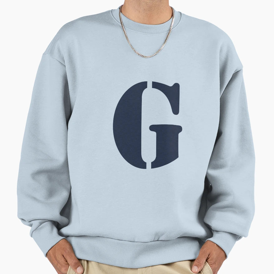 Letter G Sweatshirt - Unique Graphic for Adults - T-Shirt, Sweatshirt, Hoodie