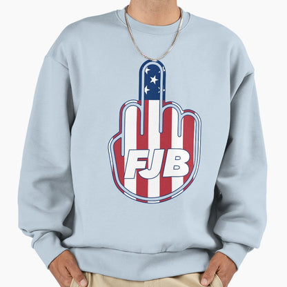 Fuck Joe Biden Fjb Middle Finger Sweatshirt - Aesthetic Graphic Men Women - T-Shirt, Sweatshirt, Hoodie