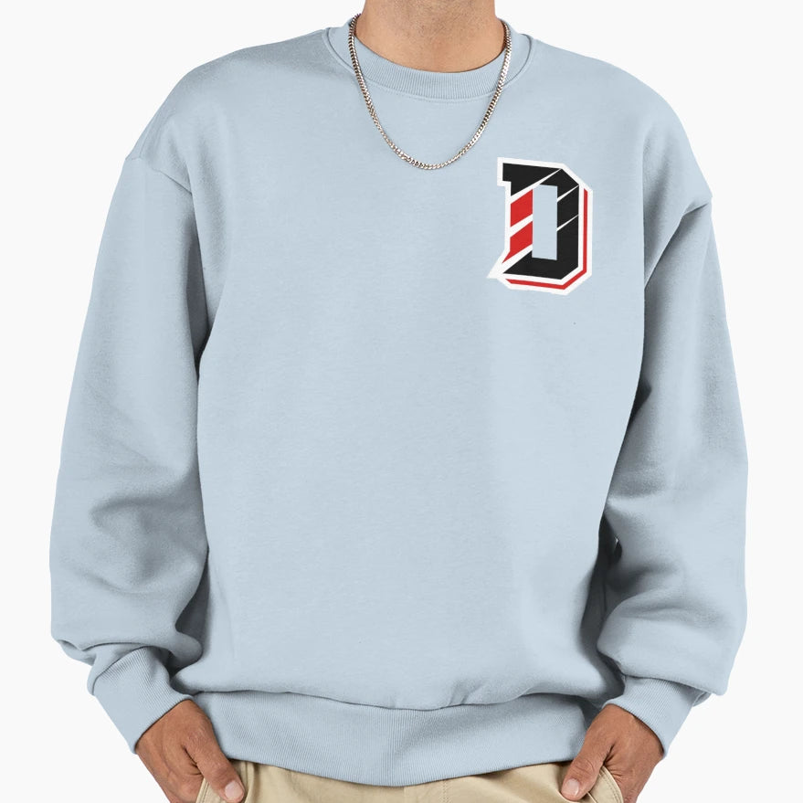 Davidson D Grey Sweatshirt - Trendy Graphic Men Women - T-Shirt, Sweatshirt, Hoodie