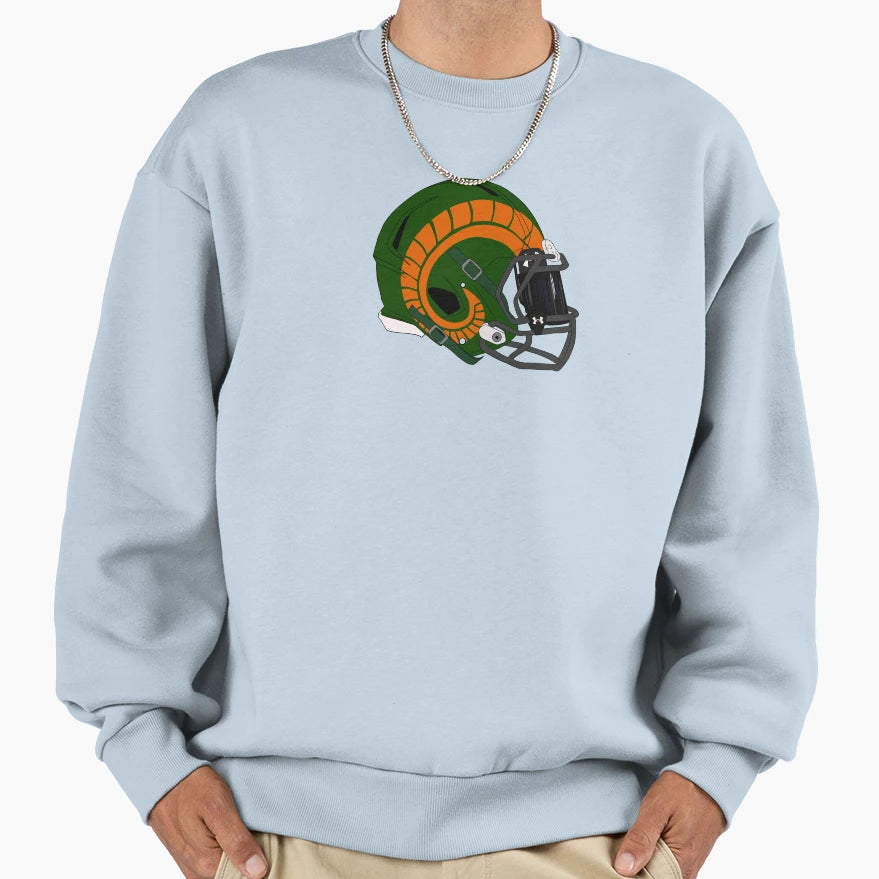 Csu Throwback Football Helmet Sweatshirt - Unique Graphic Unisex - T-Shirt, Sweatshirt, Hoodie