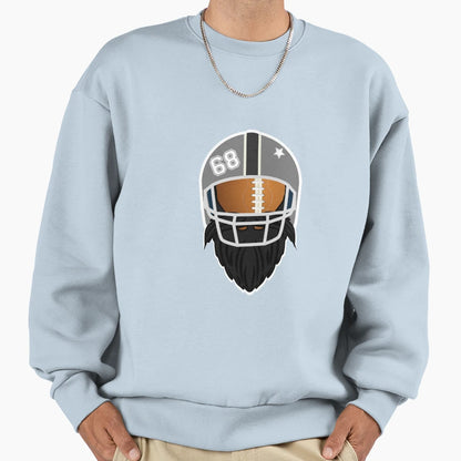 Helmet Sweatshirt - Graphic Print Men Women - T-Shirt, Sweatshirt, Hoodie